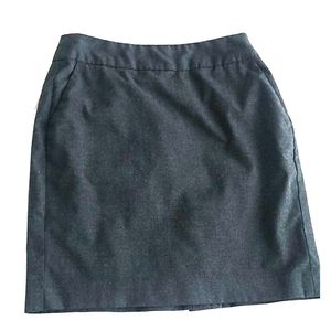 Dark grey pencil skirt with pockets